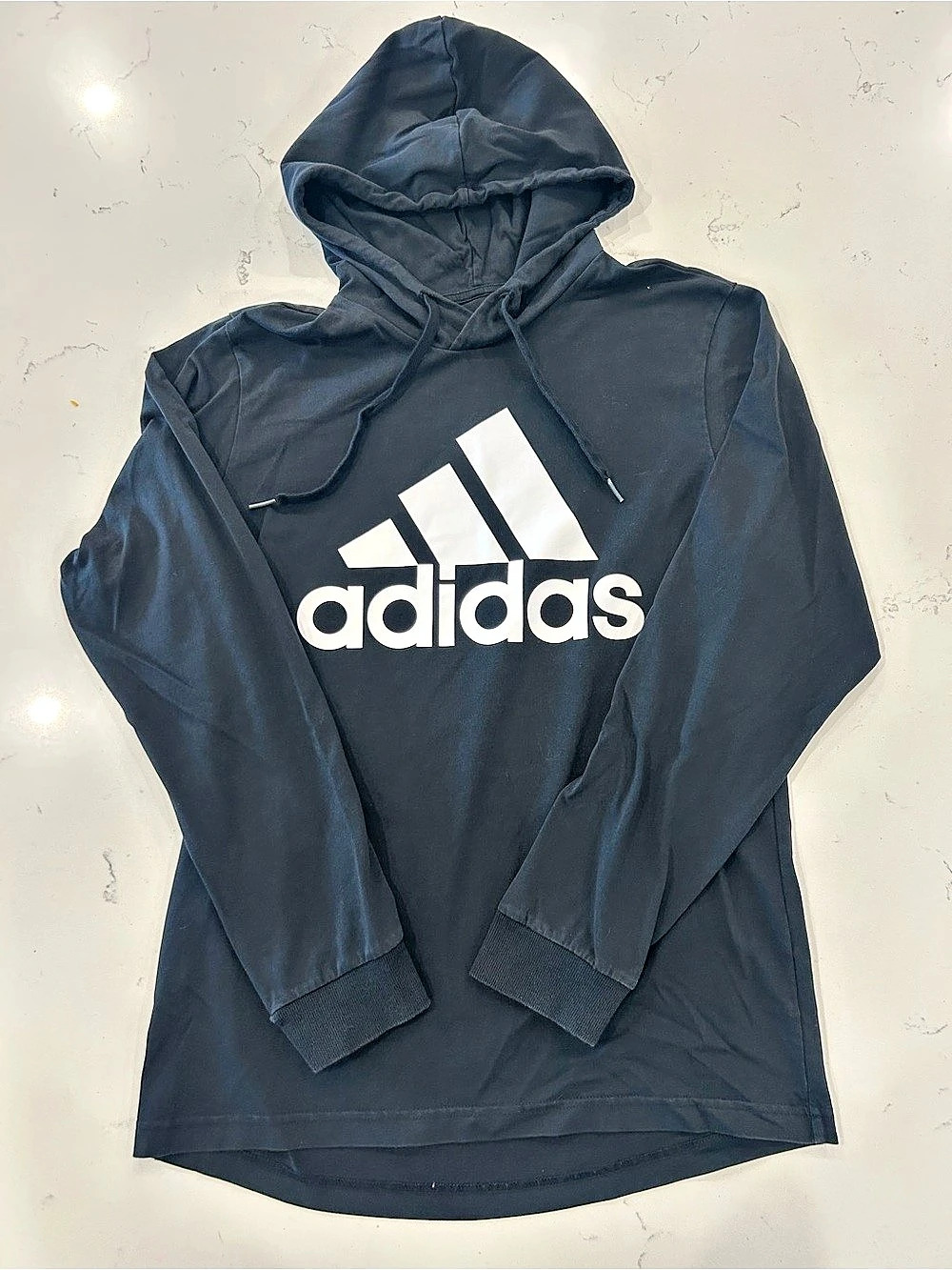 adidas Essentials Logo Men's Black Medium - Light weight Hoodie